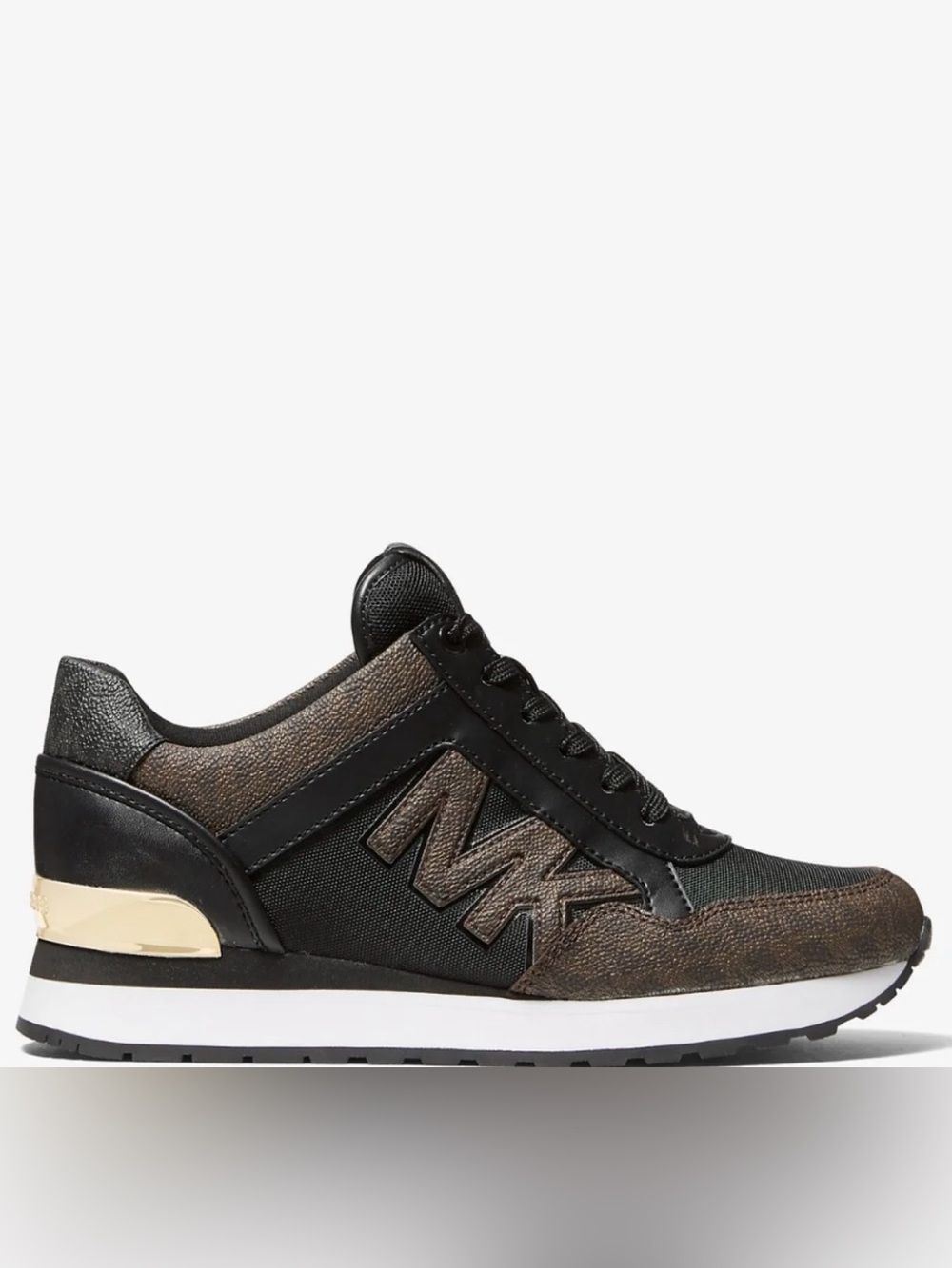 Michael Kors  Black and Brown Low-Top Sneaker